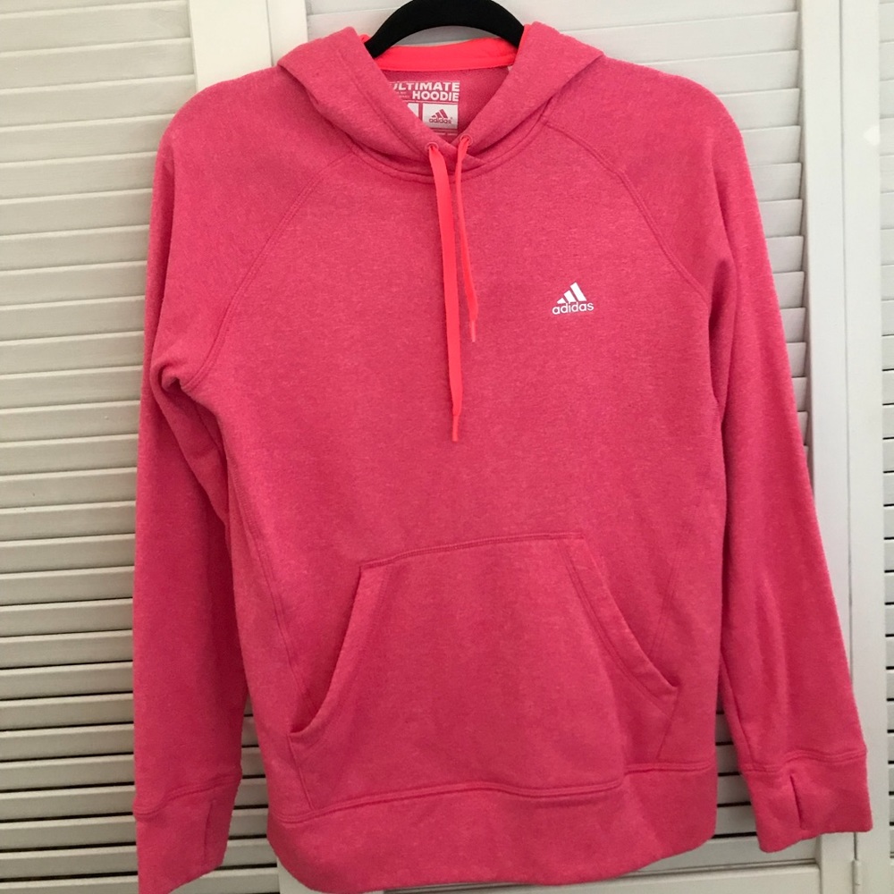 Pink Adidas hoodie